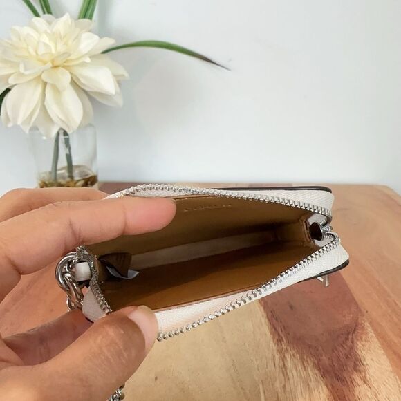 NWT Coach Zip Card Case With Houndstooth Print - Picture 6 of 7